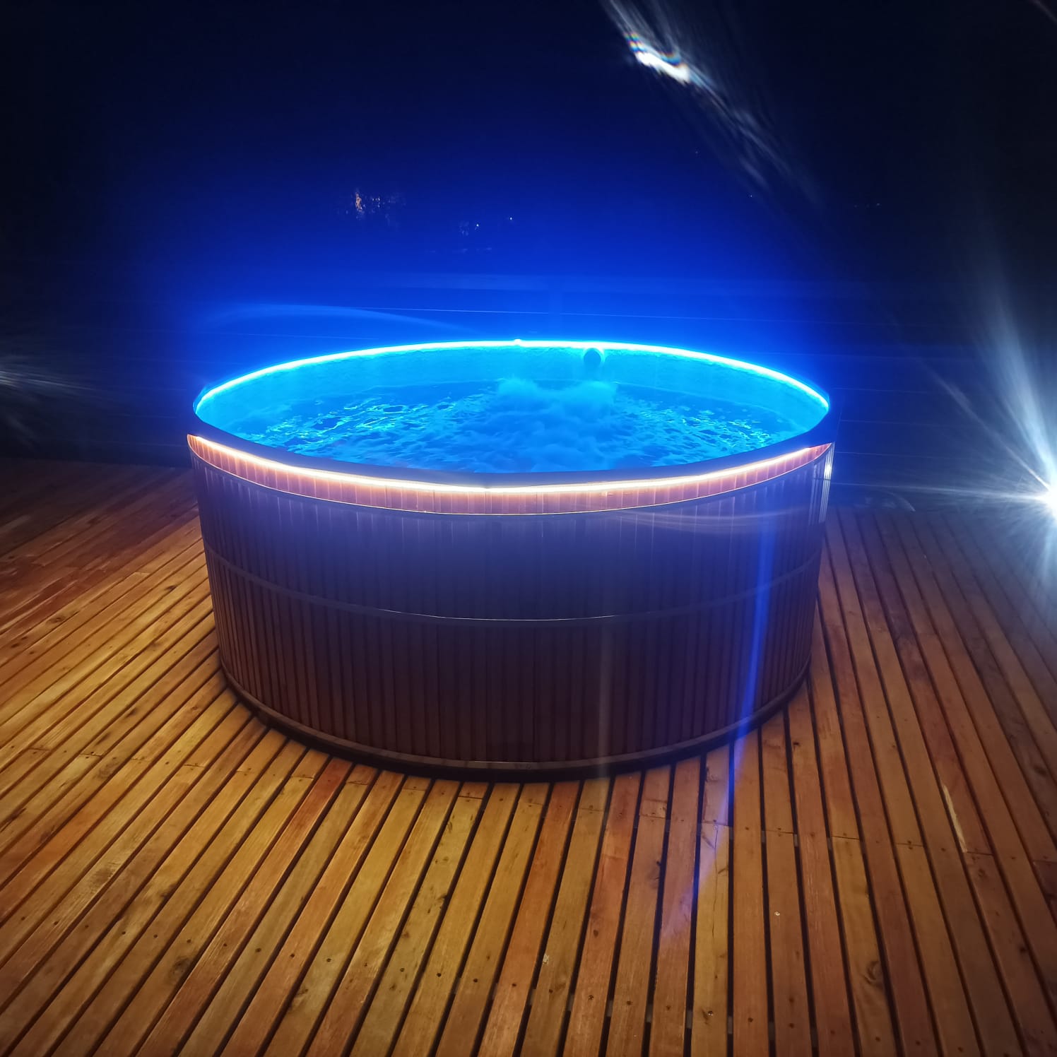 Jacuzzi de noche